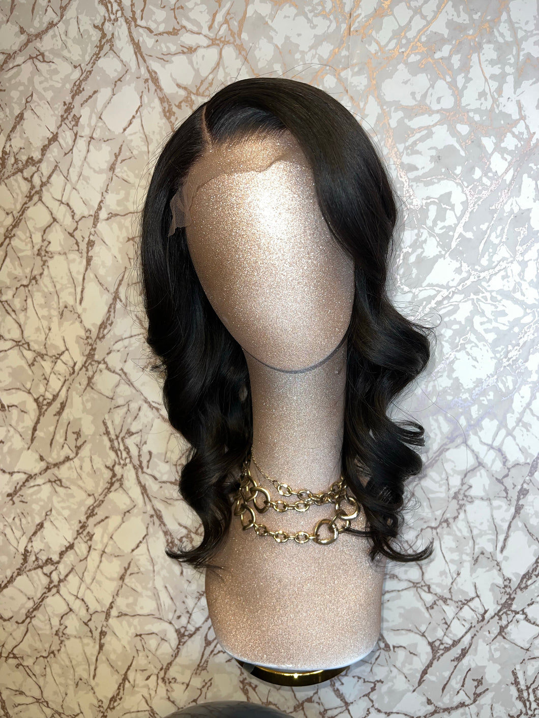 5x5 Natural Lace Unit Textured Straight (my favorite texture) 18” Natural color Right side part No baby hair